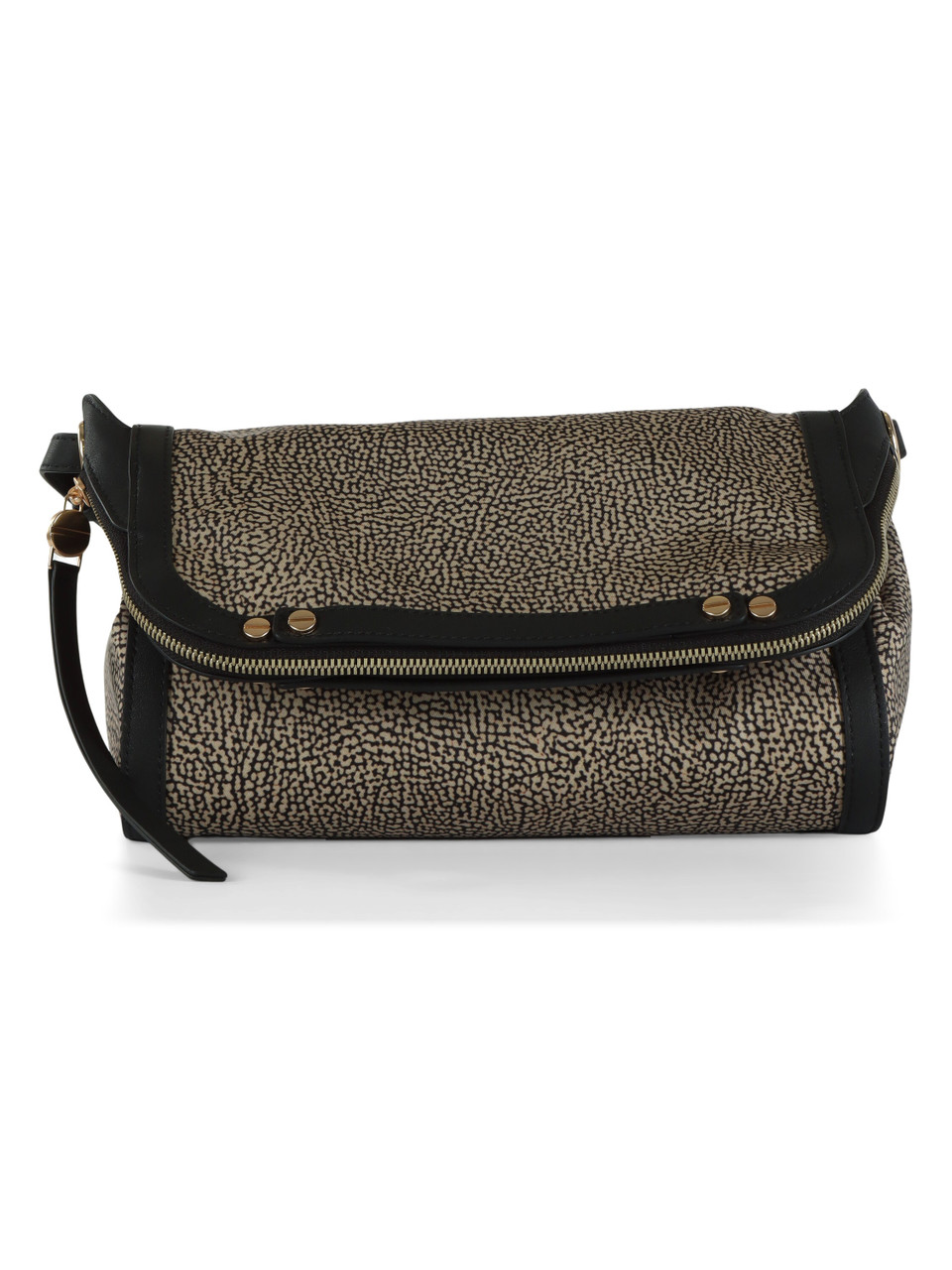 NERO | Borsa cross over Frame in tessuto OP