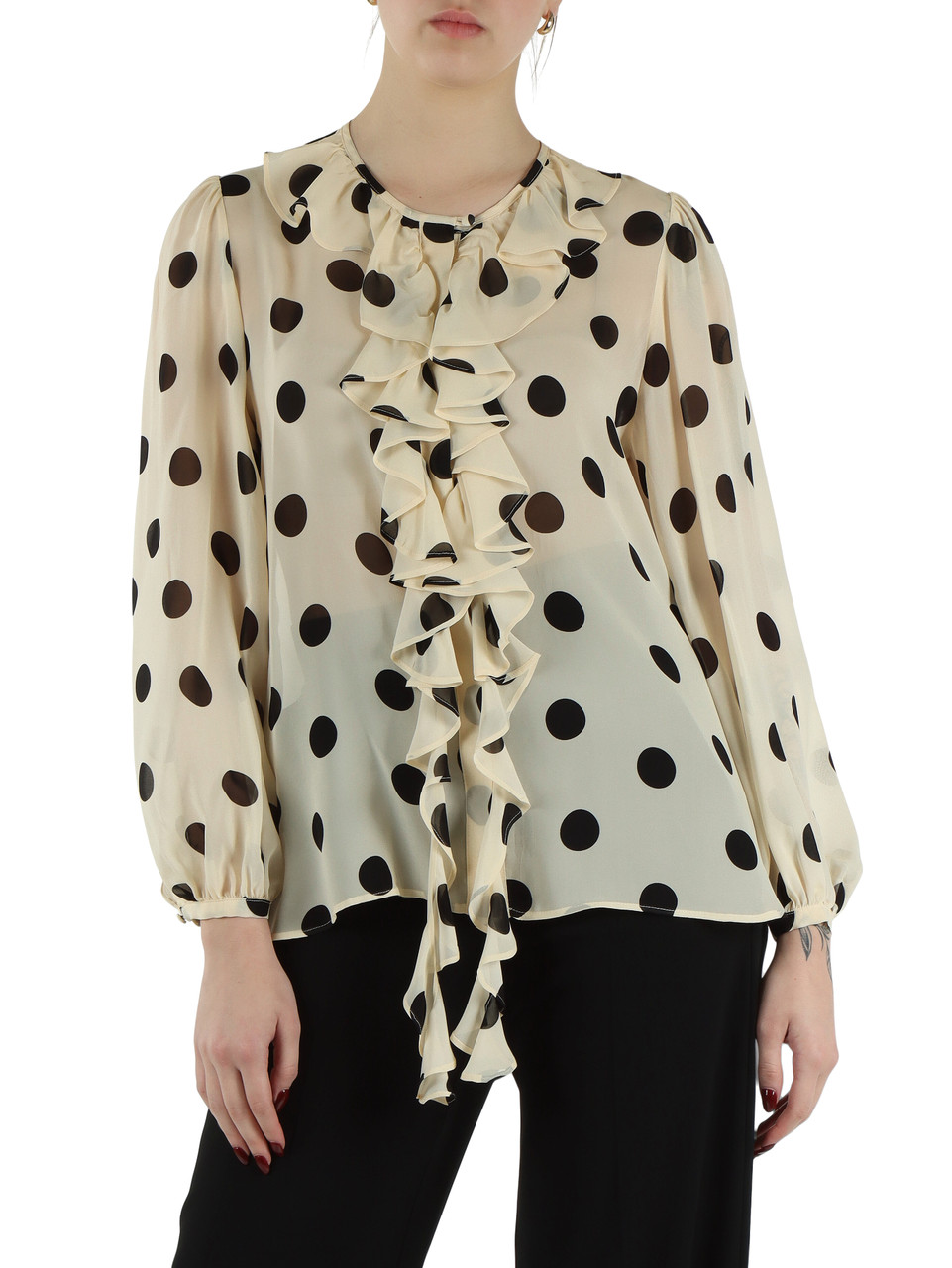 CIPRIA | Camicia in georgette di viscosa VALANGA