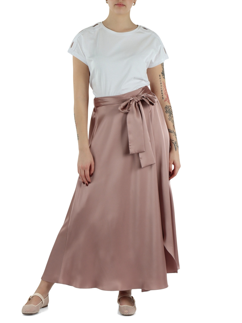 BIANCO | T-shirt in cotone CHIFFON