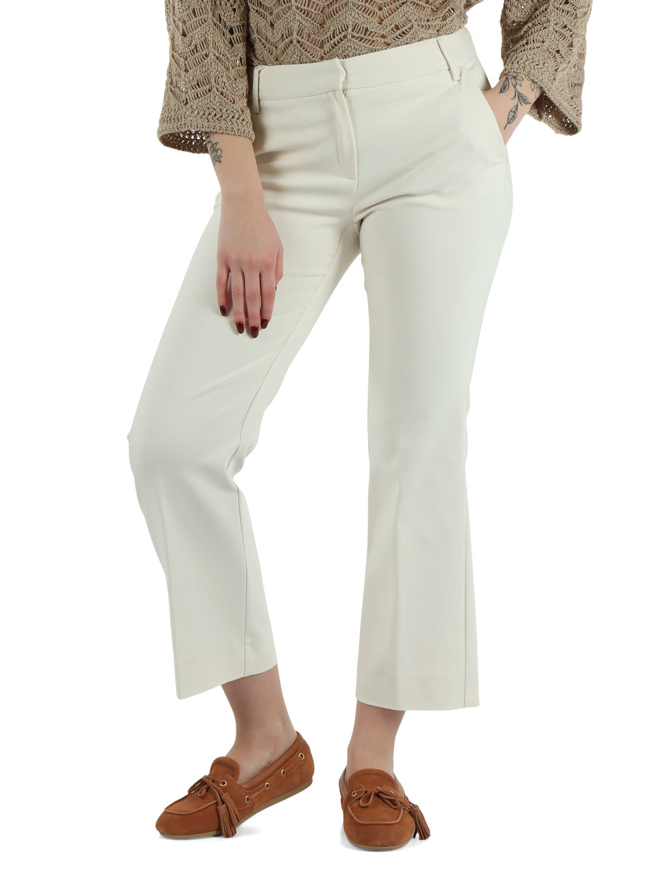 PANNA | Pantalone in misto cotone RUM2