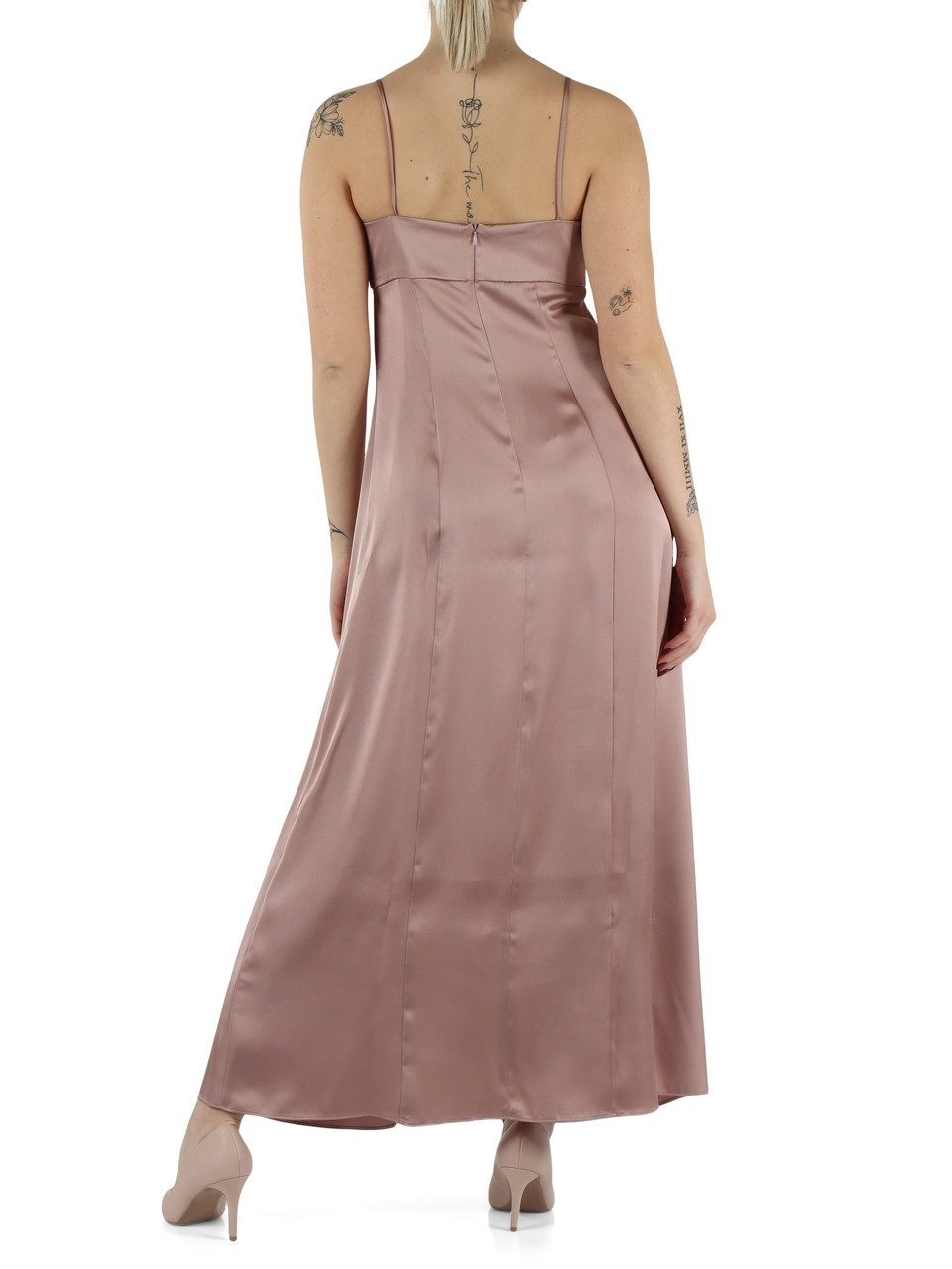 MALVA | Abito lungo in satin APICE
