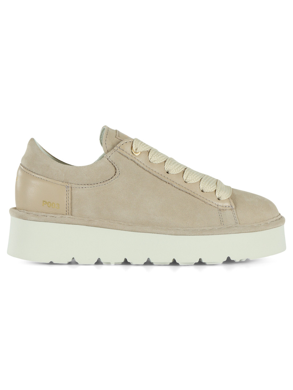 BEIGE | Scarpa stringata in suede P003
