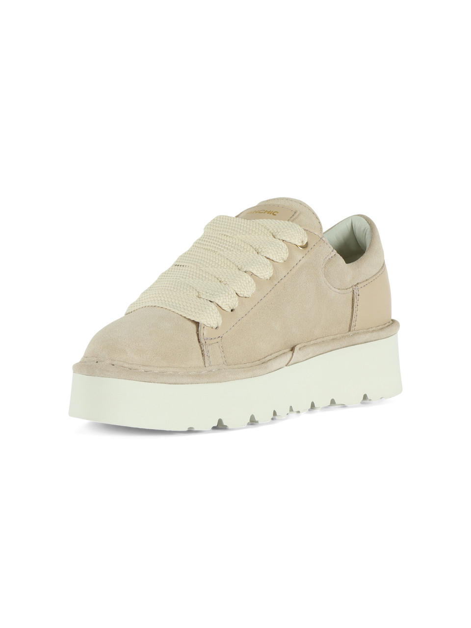 BEIGE | Scarpa stringata in suede P003