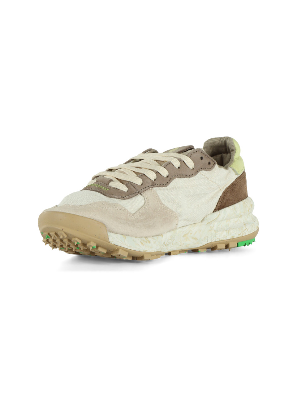 OFF WHITE | Sneakers aus Leder und Stoff CHACRONA LINEN