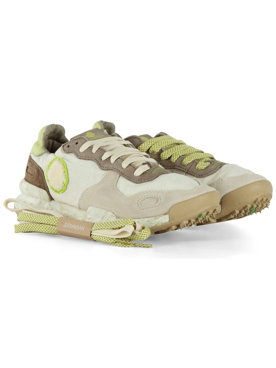 OFF WHITE | Sneakers aus Leder und Stoff CHACRONA LINEN