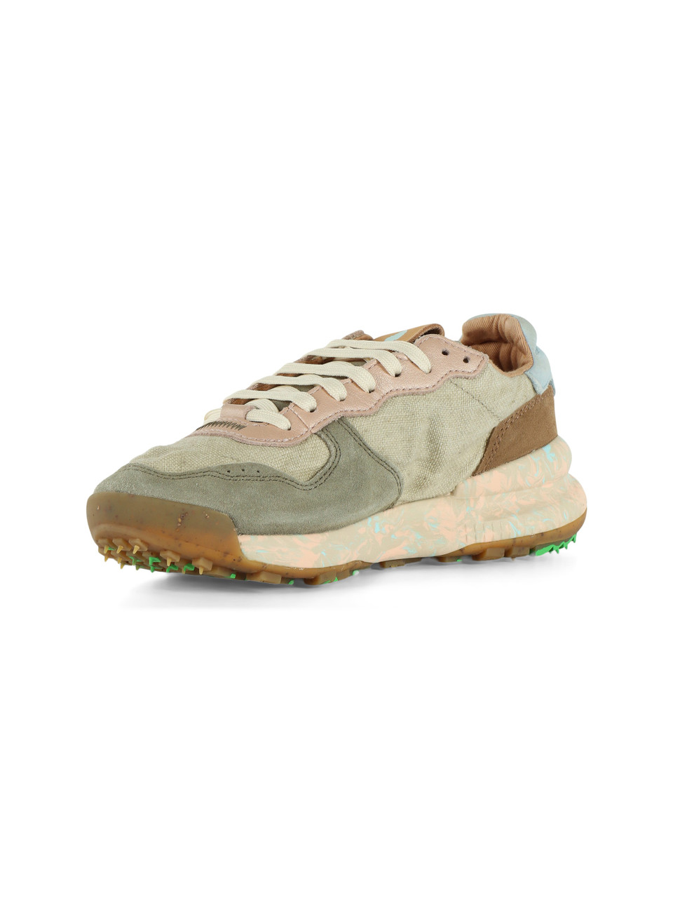 SALVIA | Sneakers in pelle e tessuto CHACRONA LINEN