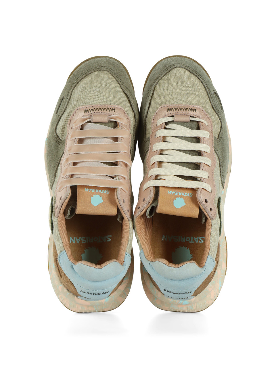 SALVIA | Sneakers in pelle e tessuto CHACRONA LINEN