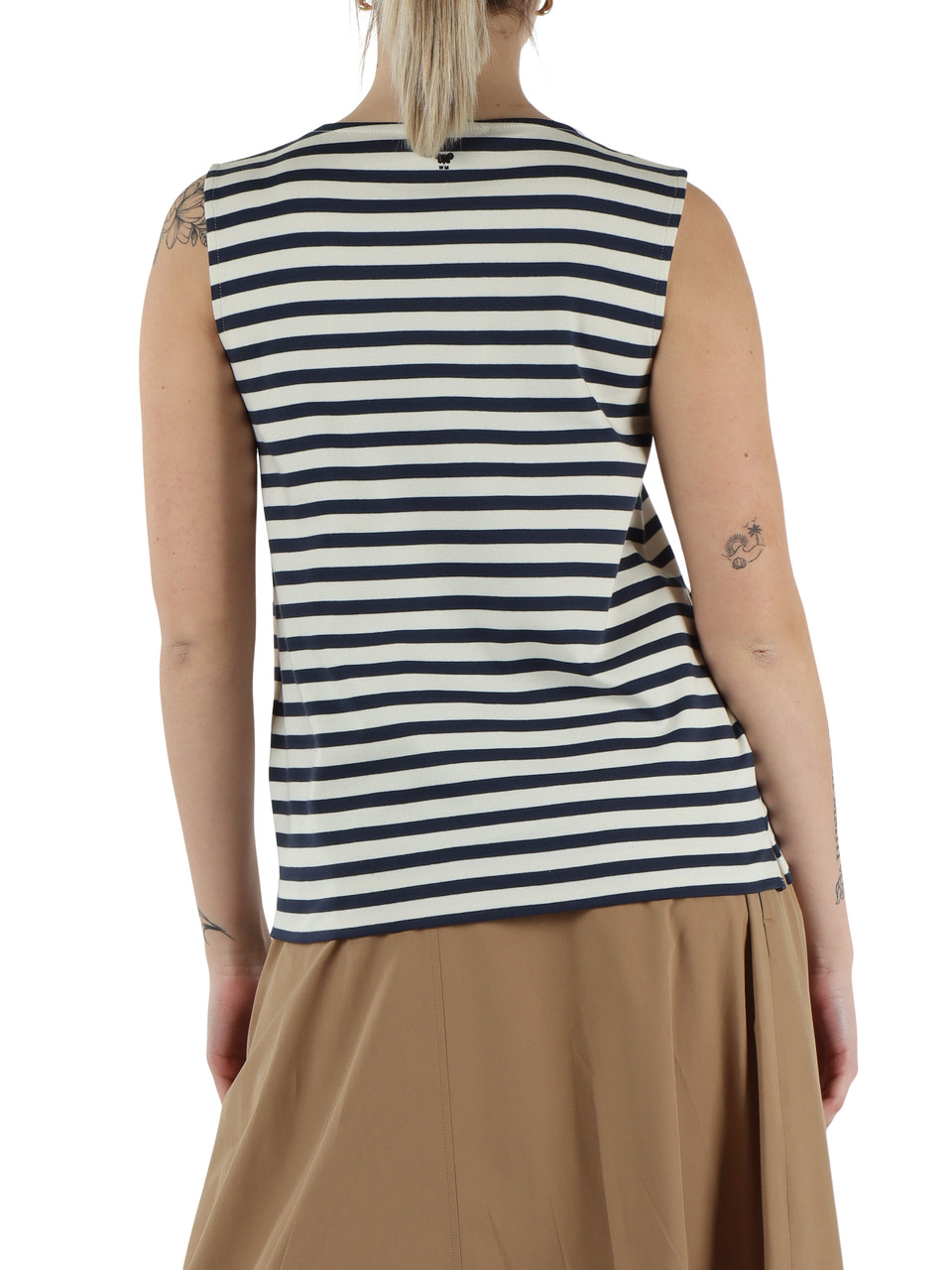 BLU | Top in jersey di cotone interlock MULTIH