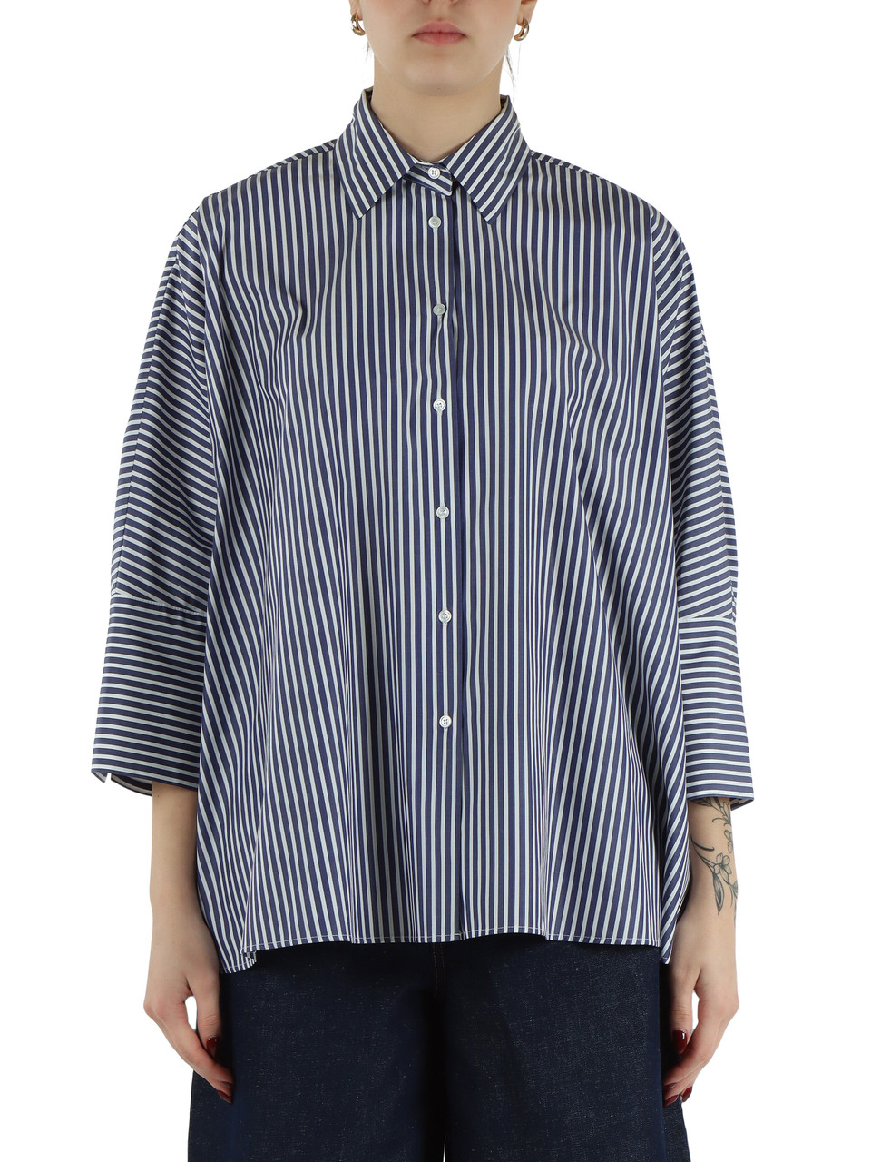 BLU | Camicia oversize in popeline HUDSON