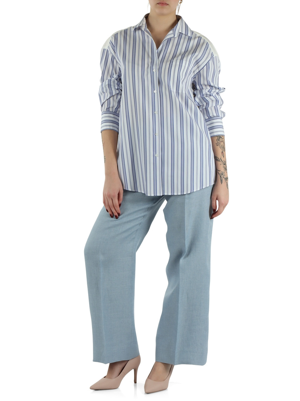 BIANCO | Camicia morbida in popeline TESSILE