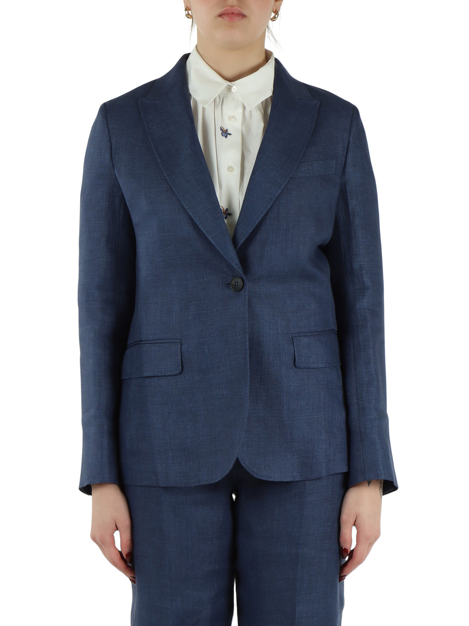 BLAU | NALUT Leinen-Canvas-Jacke