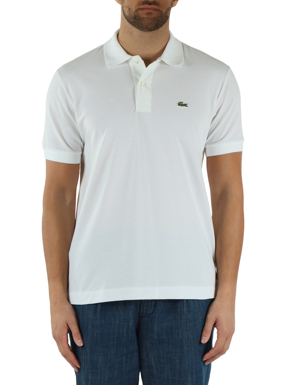 WEISS | Polo L.12.12 Light Classic Fit aus Baumwoll-Piqué-Mischung
