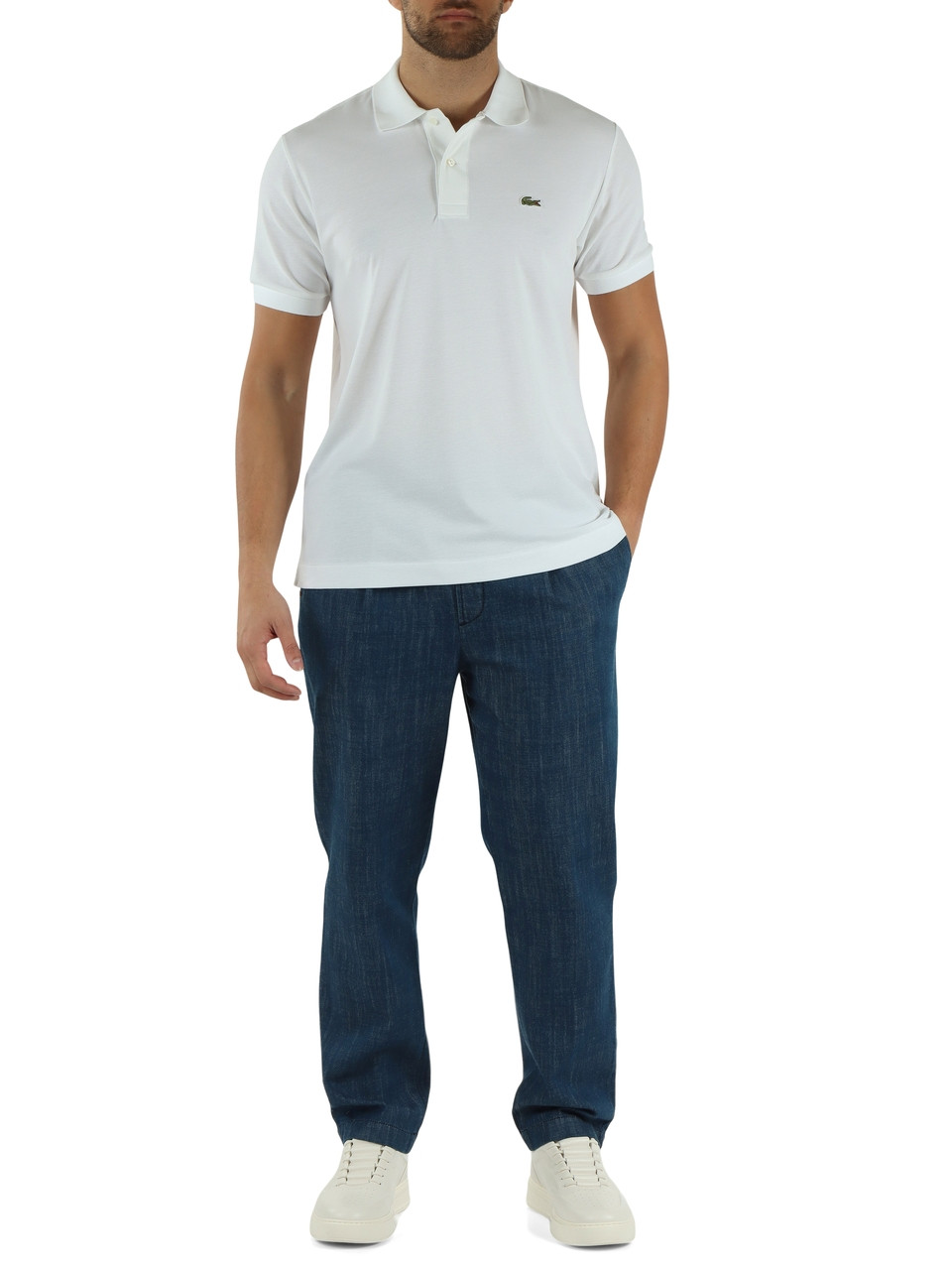 BIANCO | Polo L.12.12 Light Classic fit in misto cotone piquet