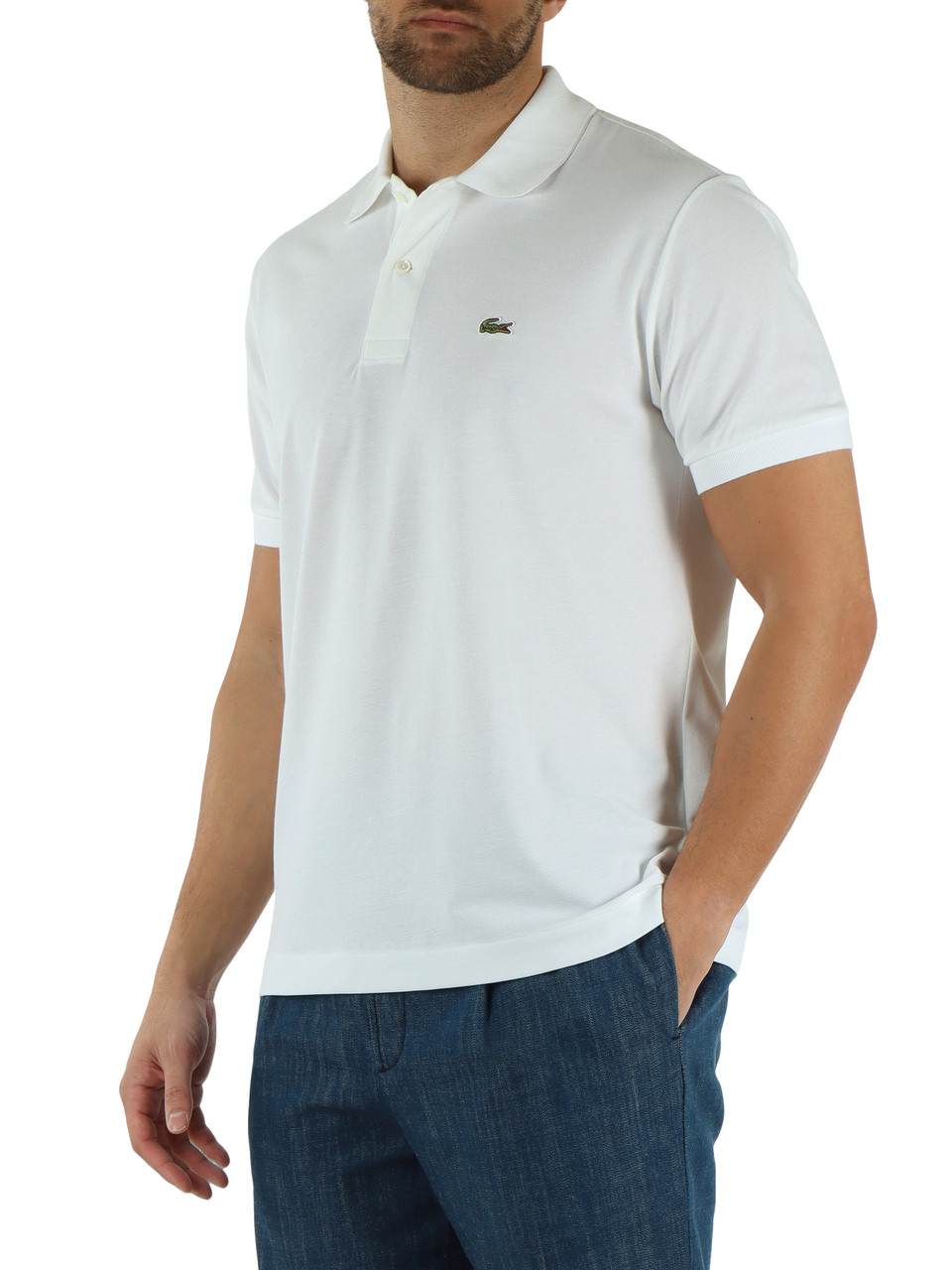 BIANCO | Polo L.12.12 Light Classic fit in misto cotone piquet
