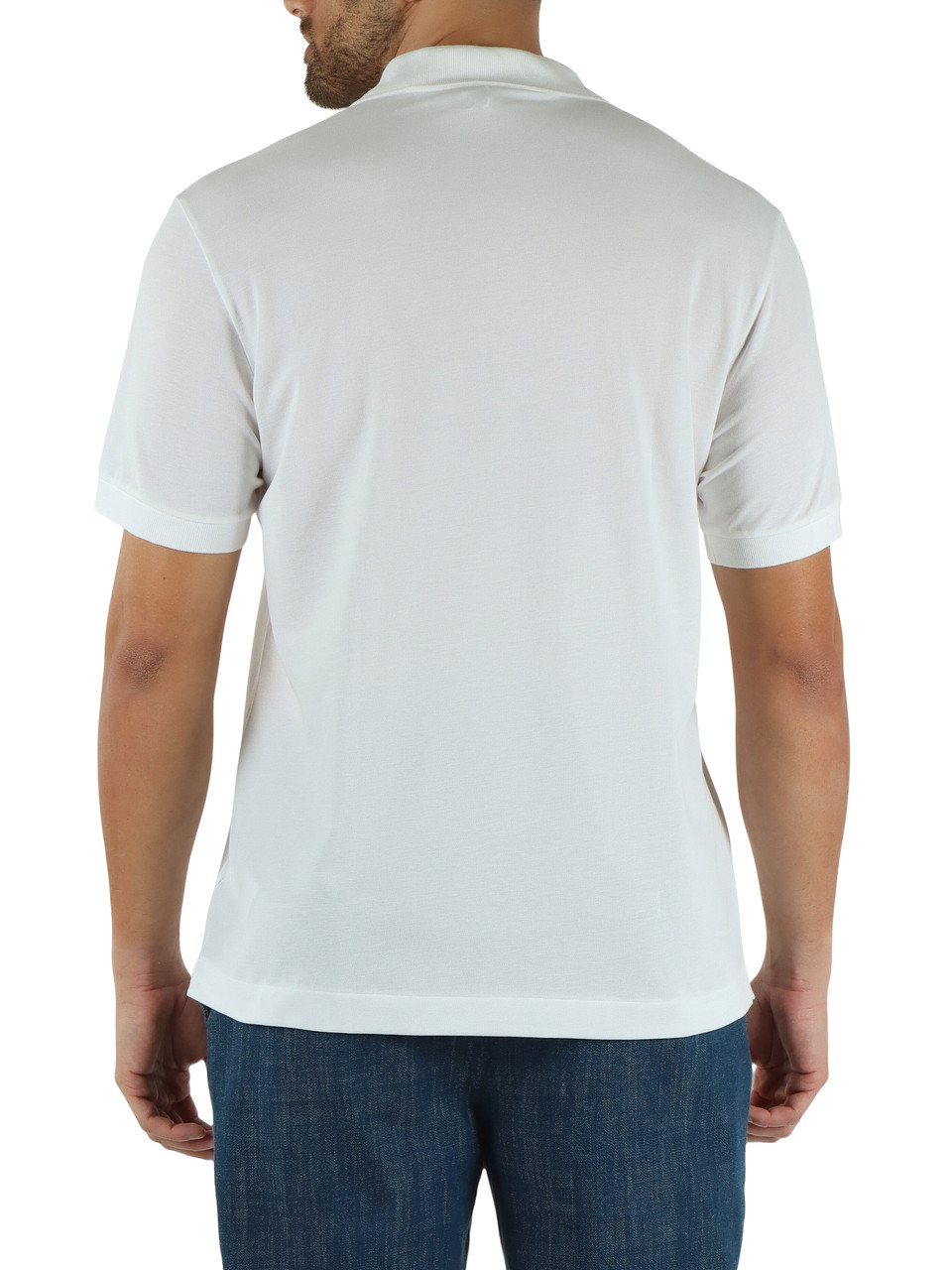 WEISS | Polo L.12.12 Light Classic Fit aus Baumwoll-Piqué-Mischung