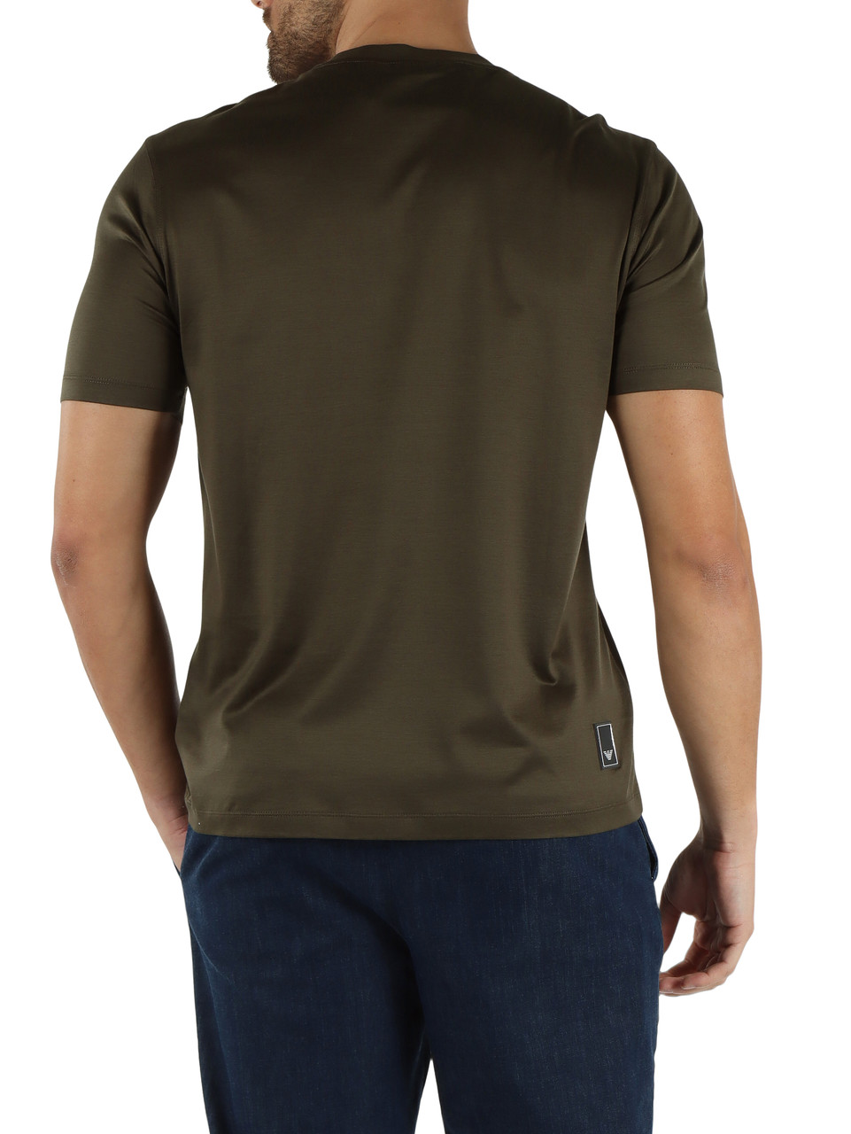 VERDE SCURO | T-shirt Travel Essential regular fit in lyocell e cotone