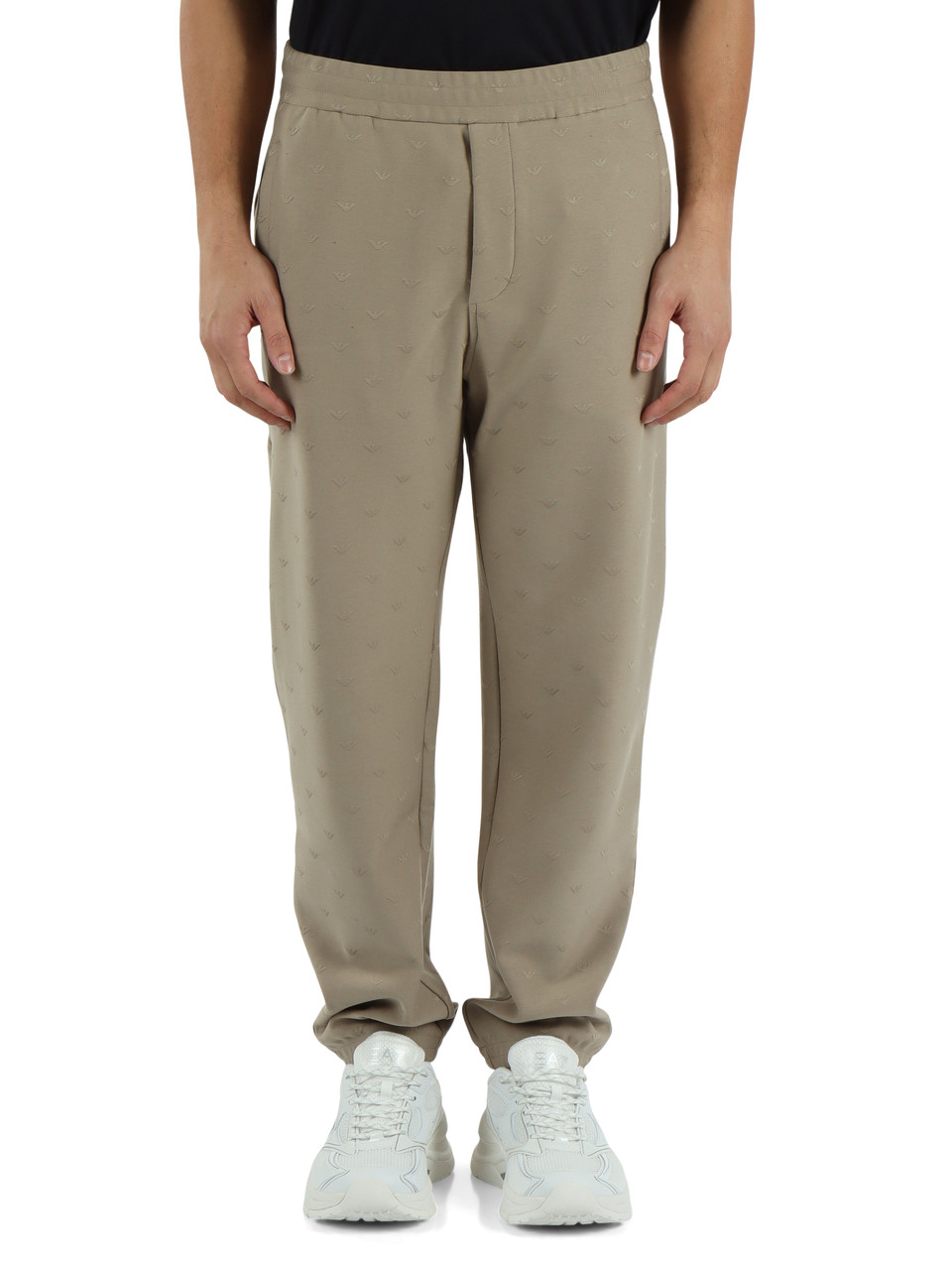 ARGILLA | Pantaloni sportivi regular fit in cotone e lyocell