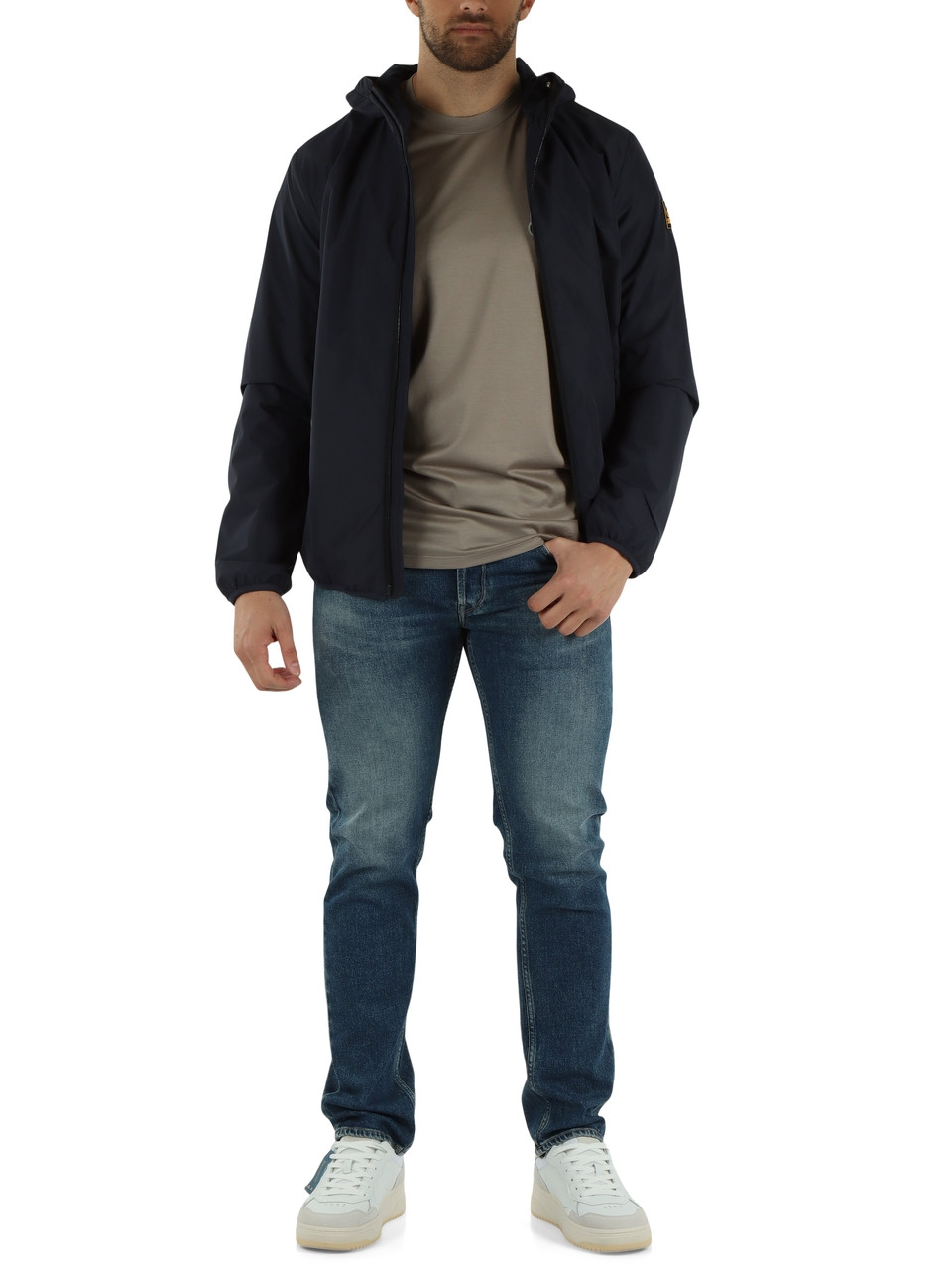 BLU SCURO | Giubbino leggero con cappuccio CASPER