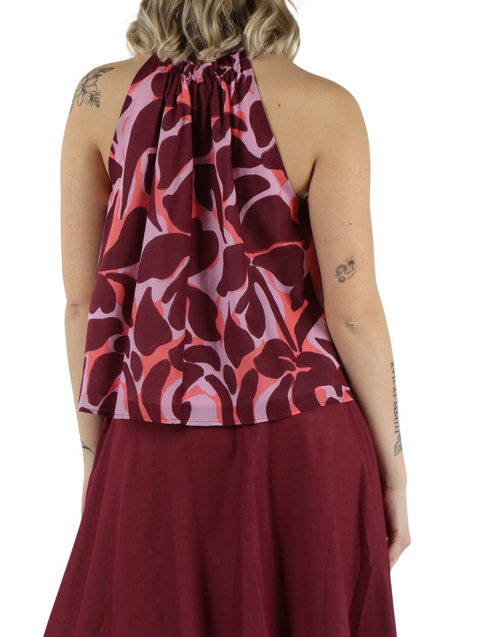 ROSA | Bedrucktes Voile-Top aus Baumwolle