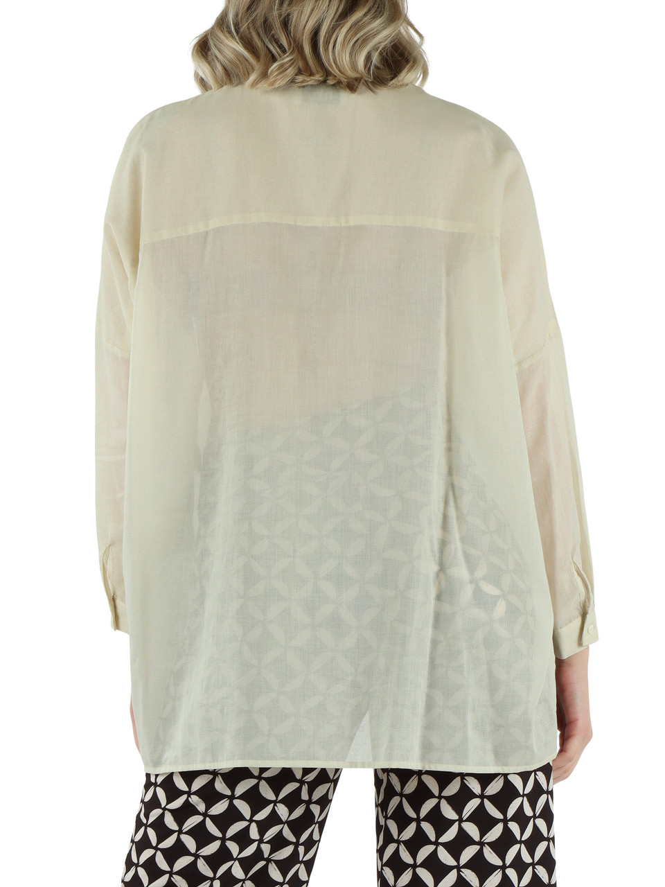 PANNA | Camicia ampia in voile di cotone