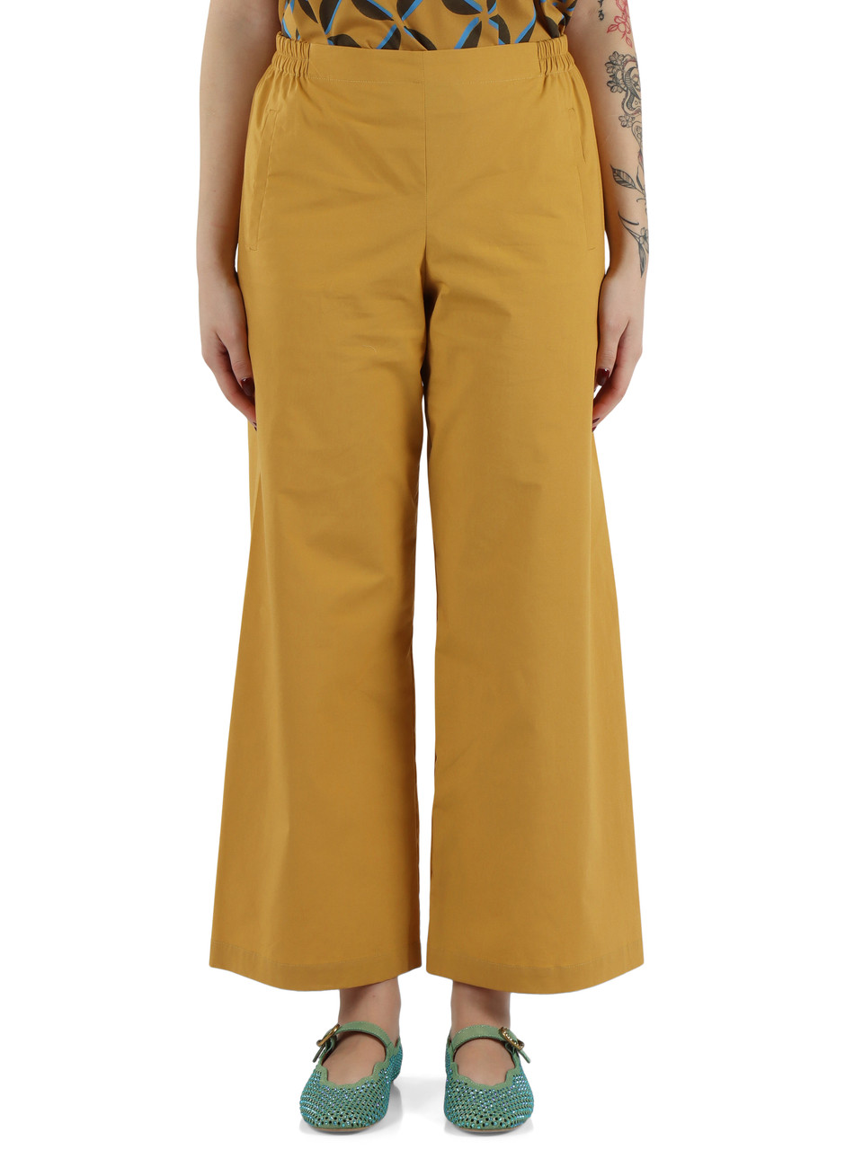 OCRA | Weite Hose aus Stretch-Baumwolle