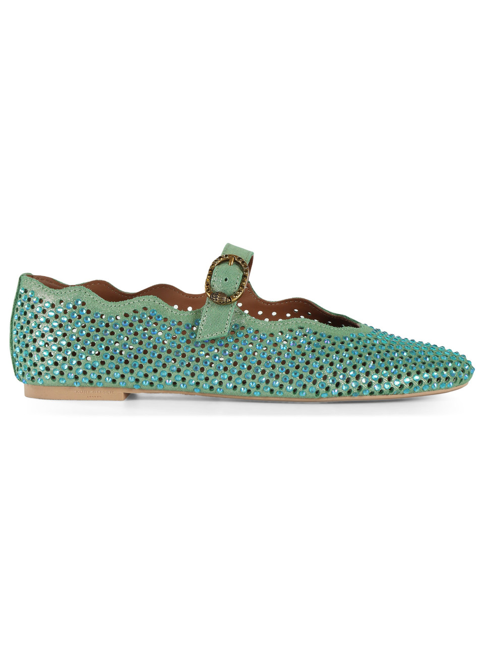 VERDE | Ballerina in pelle WAVY MYFAIR