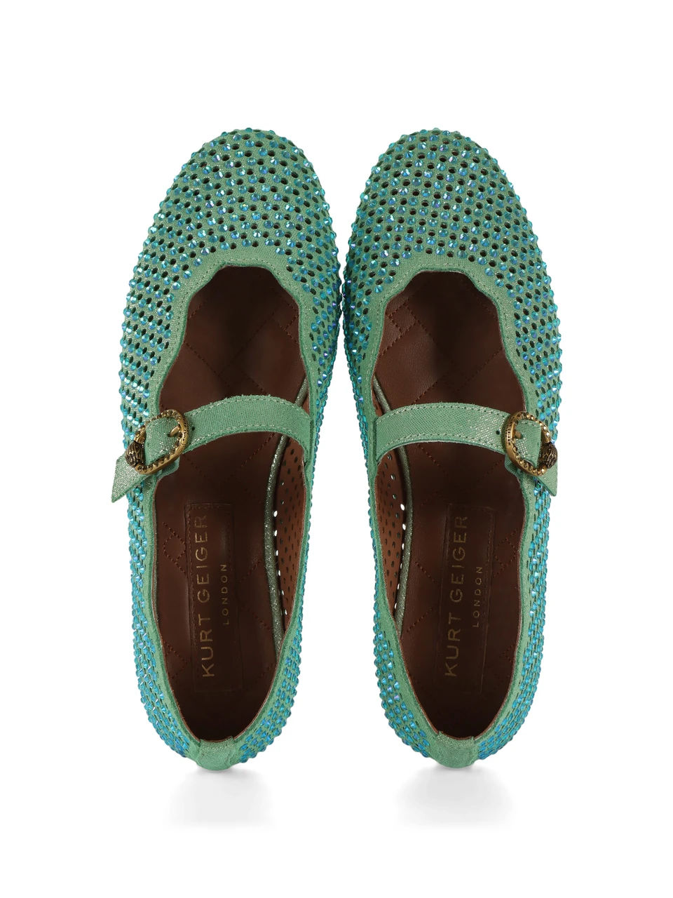 VERDE | Ballerina in pelle WAVY MYFAIR