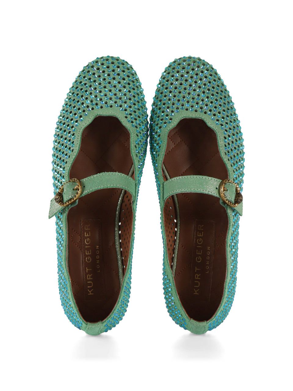 VERDE | Ballerina in pelle WAVY MYFAIR