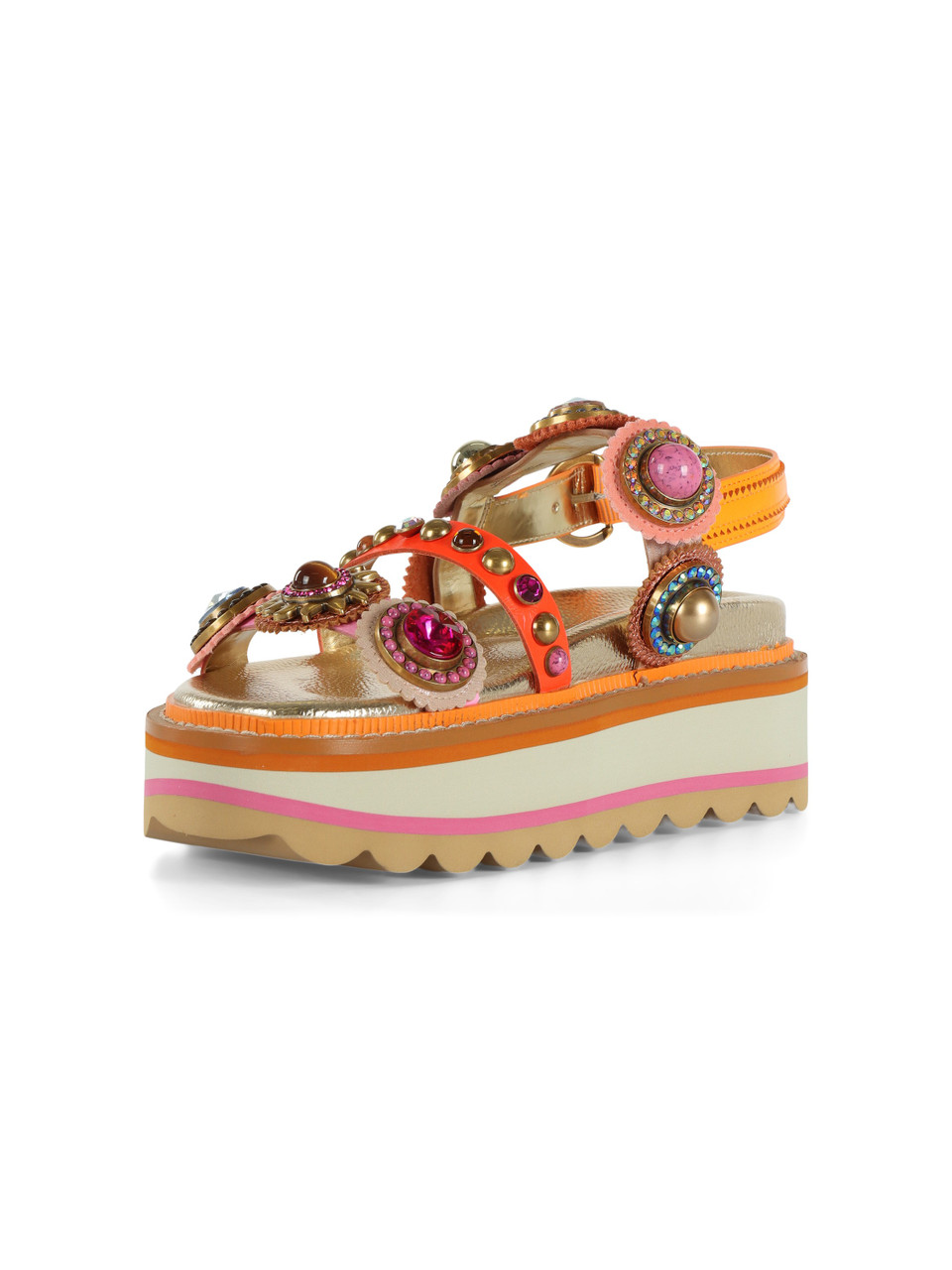 MULTICOLOR | Sandali in pelle OCTAVIA SLING PLATFORM