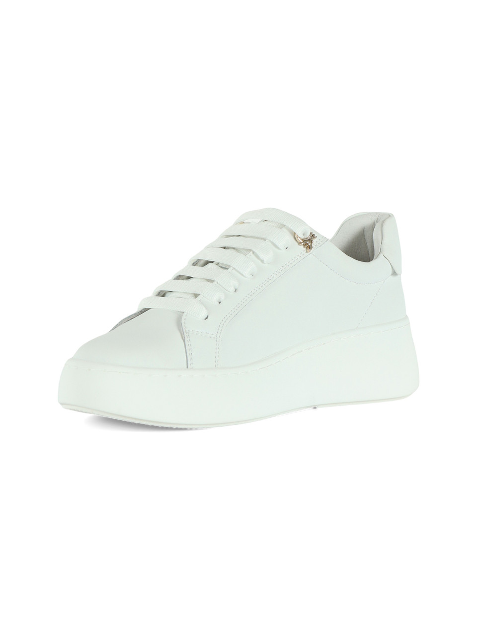 BIANCO | GIRL: Sneakers in pelle con scritta logo laterale