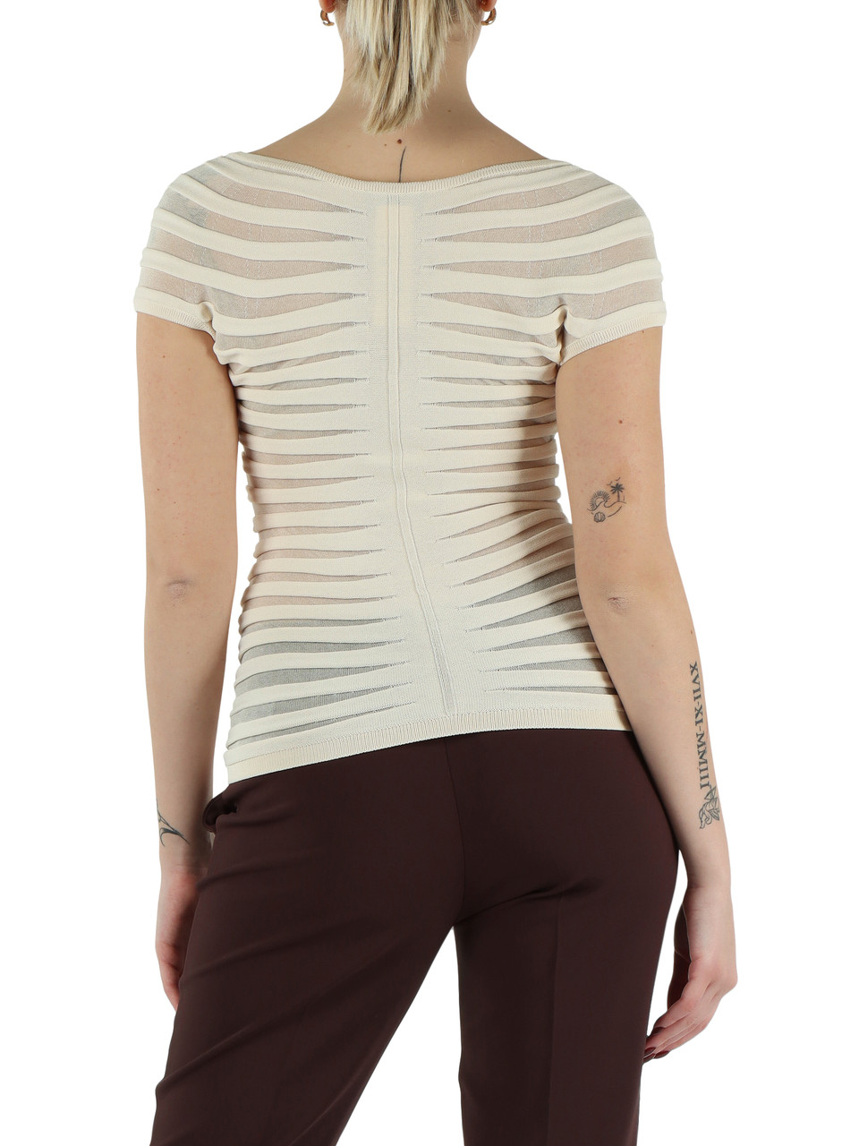 PANNA | Top in filato di cotone e viscosa