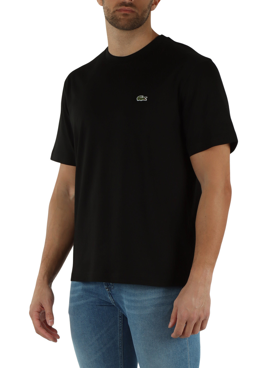 NERO | T-shirt in cotone Classic fit con patch logo