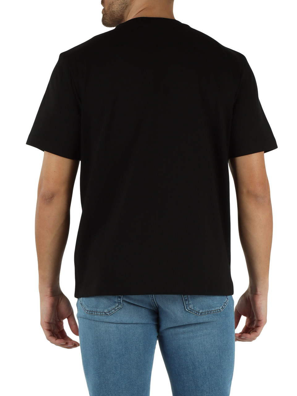 NERO | T-shirt in cotone Classic fit con patch logo