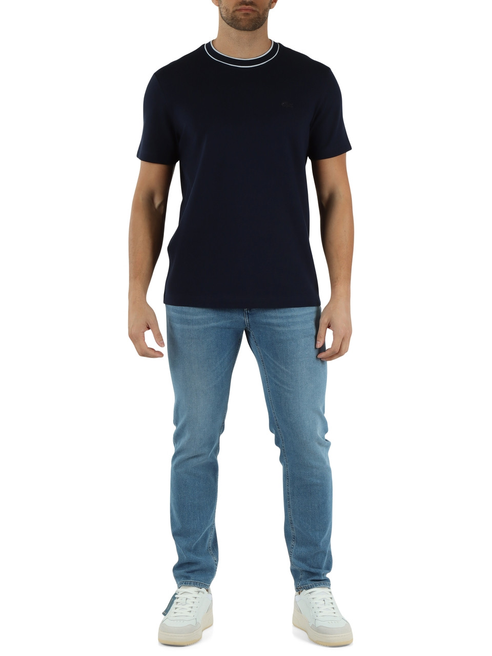 BLU SCURO | T-shirt Regular fit in cotone piquet