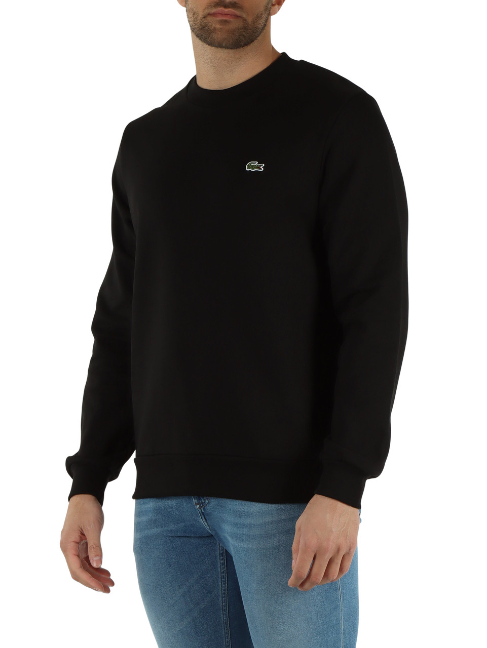 NERO | Felpa Classic fit in cotone garzato