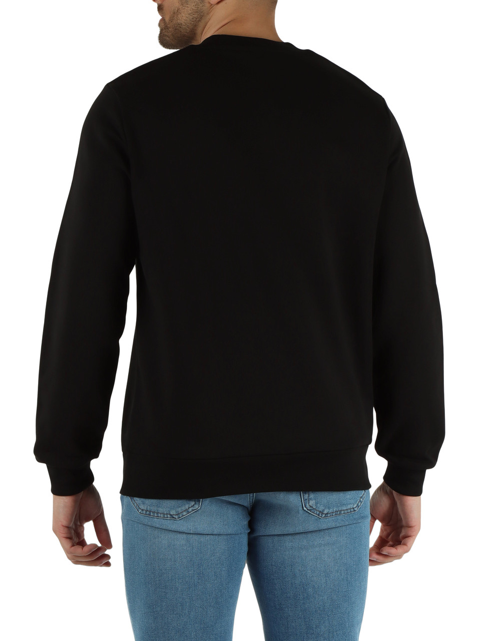 SCHWARZ | Classic Fit Sweatshirt aus gebürsteter Baumwolle