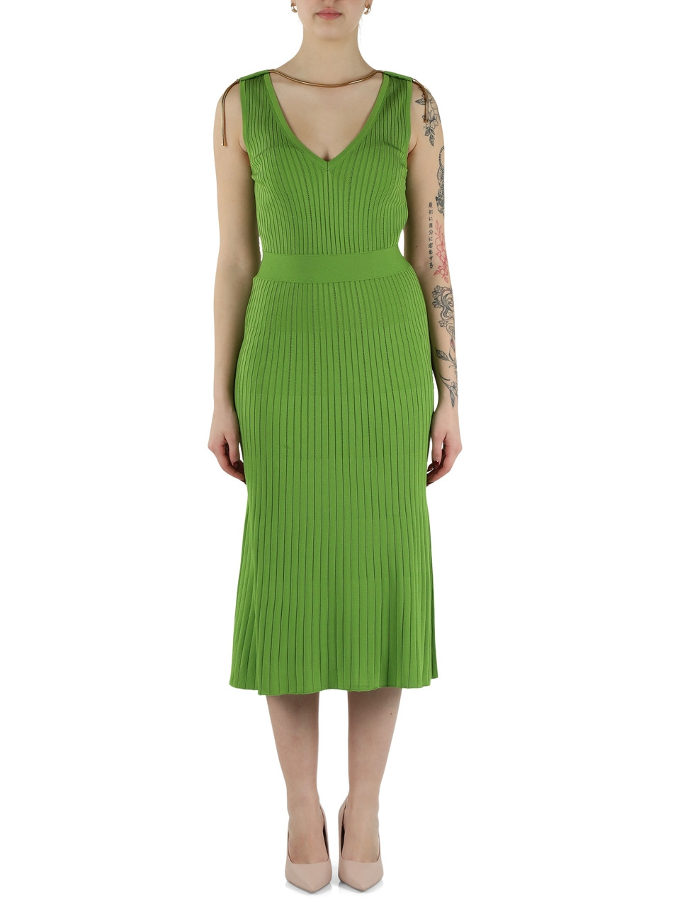 VERDE | Abito in maglina di misto viscosa