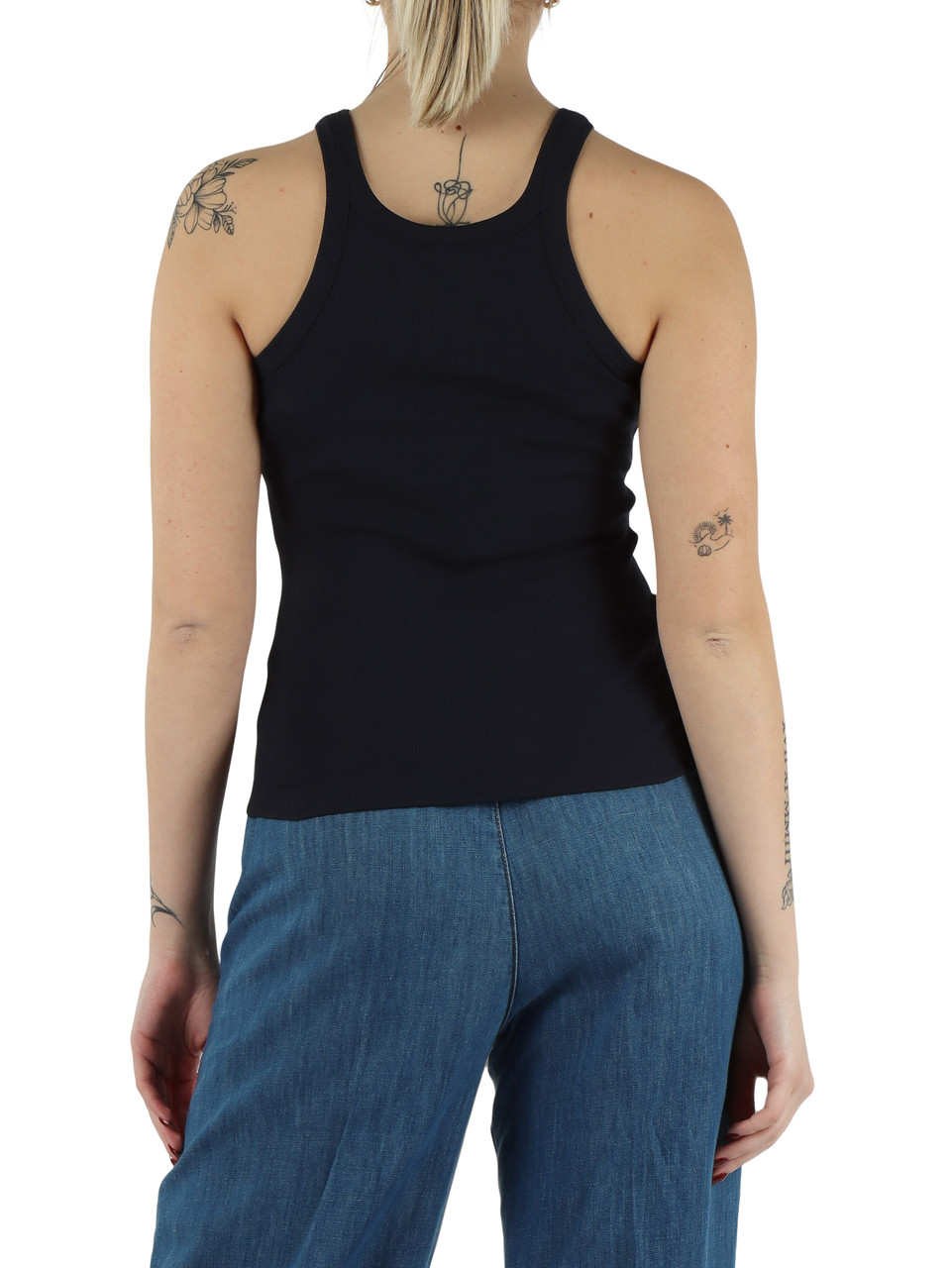 Dunkelblau | Baumwoll-Tanktop BLUE LAGOON