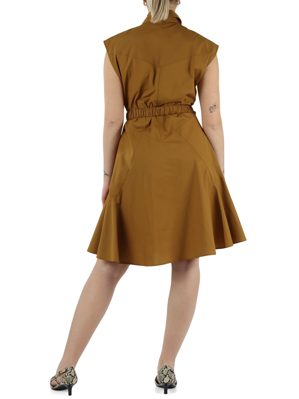 KAKI | Abito in popeline di cotone ANACETA