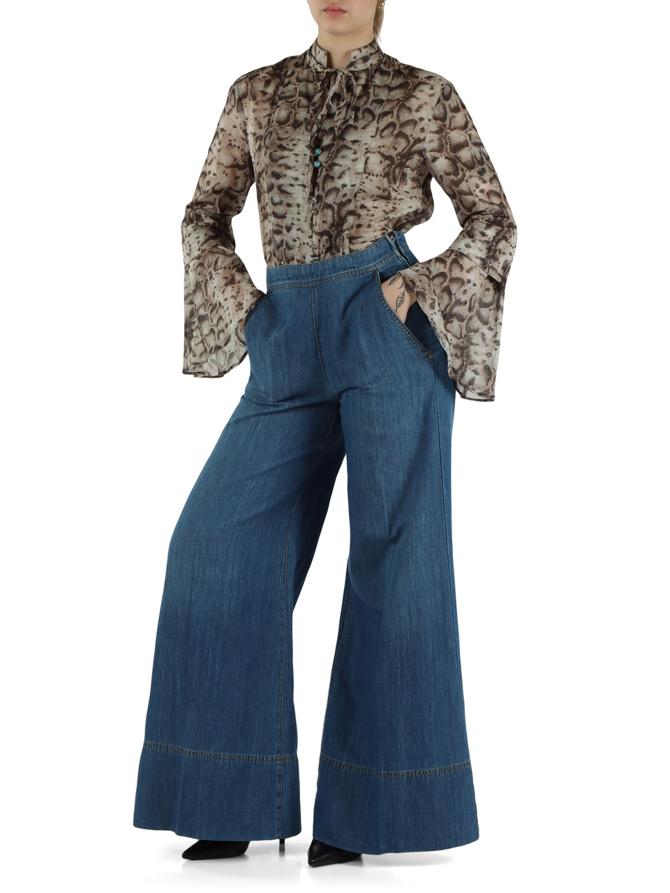 MARRONE | Camicia in mussola di cotone CARACALLA