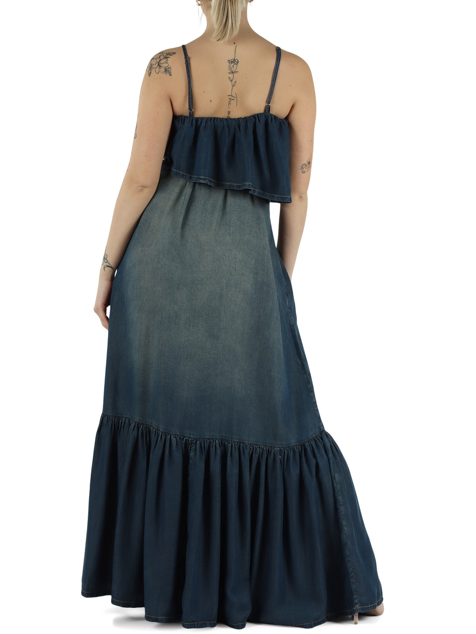 BLU | Abito lungo in denim di lyocell CHIARODILUNA