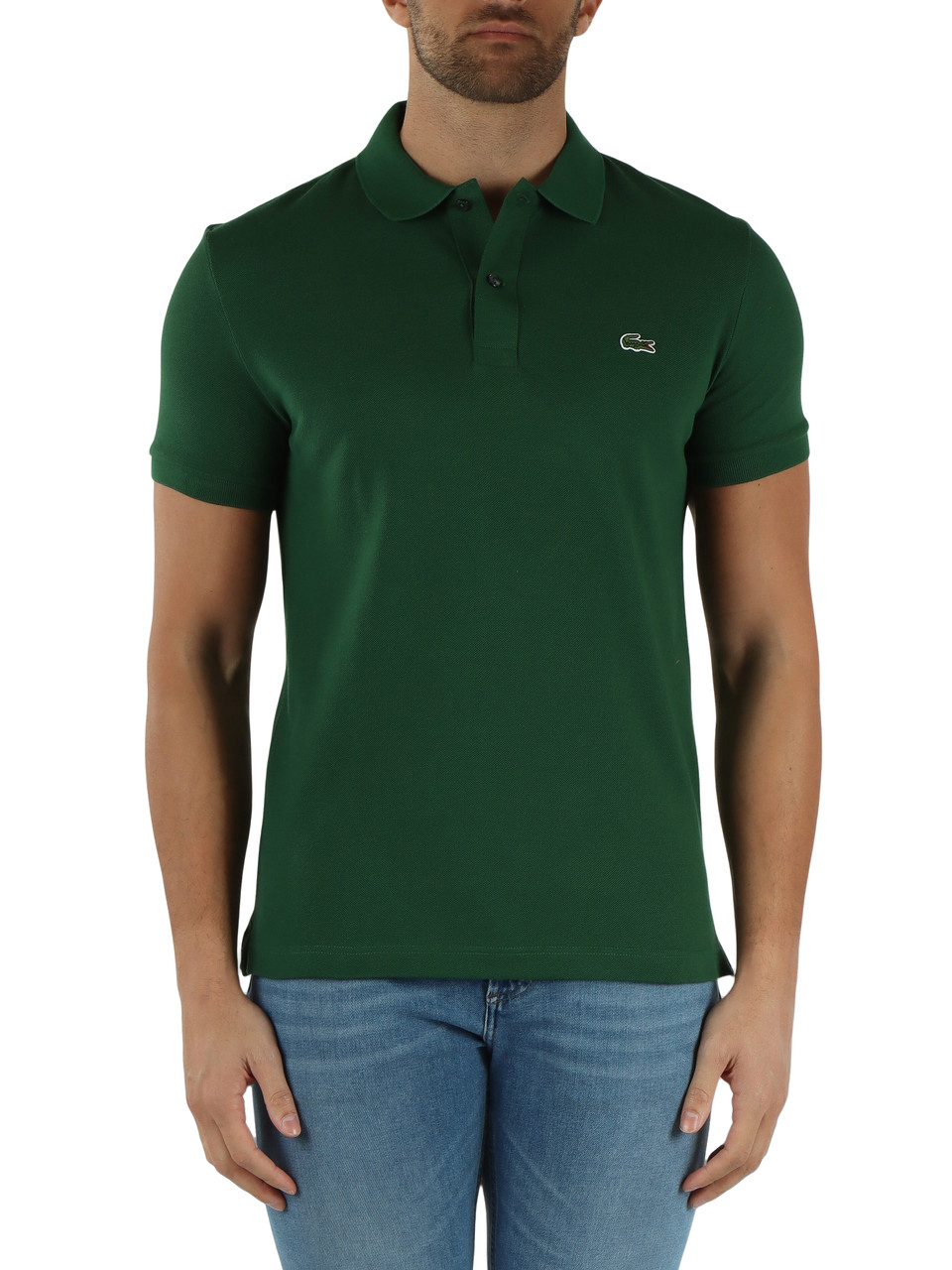 GRÜN | Polo L.12.12 Slim Fit aus Baumwoll-Piqué