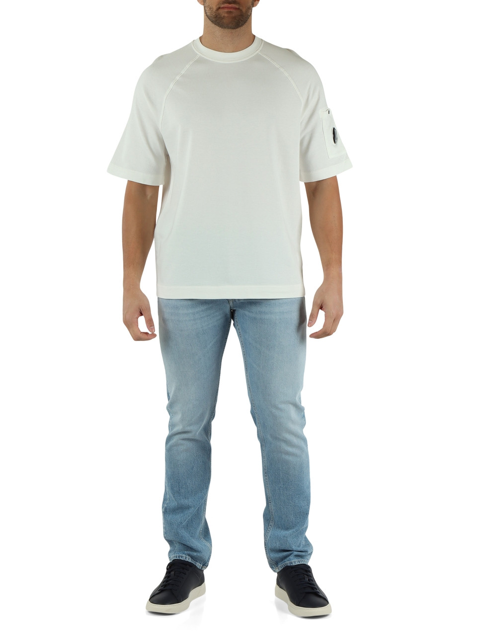 BLU SCURO | T-shirt box fit in cotone pesante