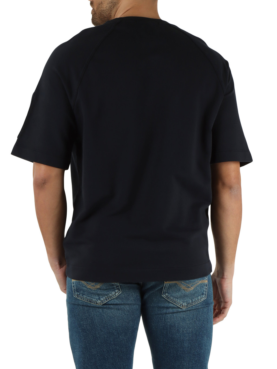 Dunkelblau | Boxy T-Shirt aus schwerer Baumwolle