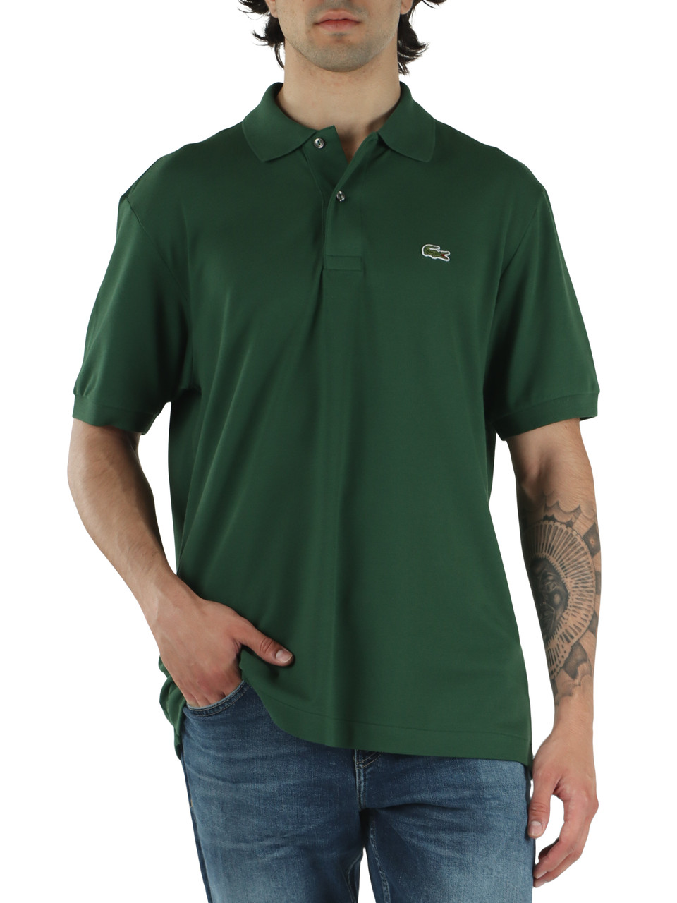 GRÜN | Polo L.12.12 Light Classic Fit aus Baumwoll-Piqué-Mischung