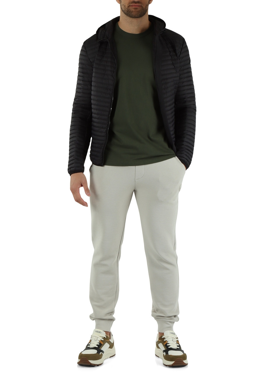 SCHWARZ | Micro-Daunenjacke mit Kapuze REPUNK