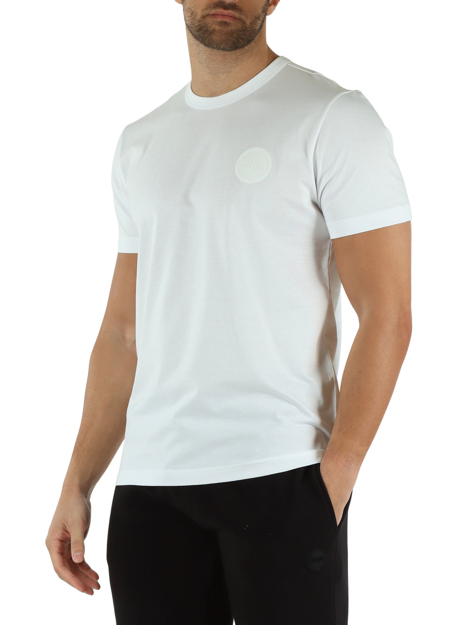 WEISS | Regular Fit Baumwoll-T-Shirt FRIDA