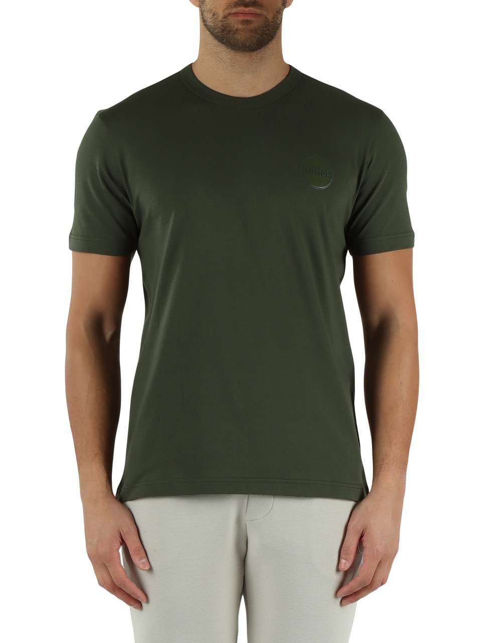 DUNKELGRÜN | Regular Fit Baumwoll-T-Shirt FRIDA