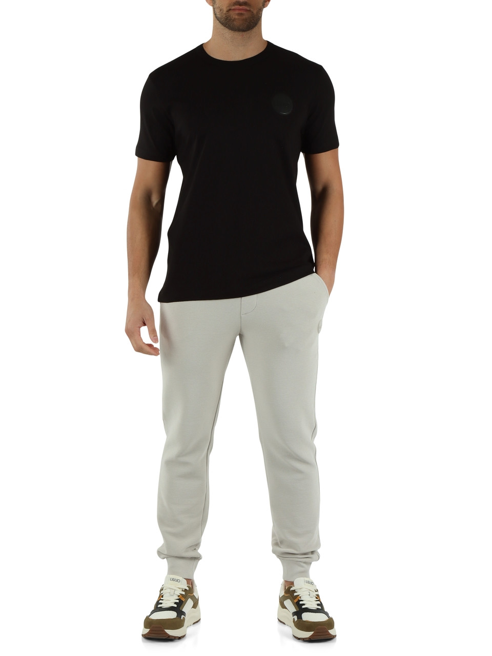 SCHWARZ | Regular Fit Baumwoll-T-Shirt FRIDA