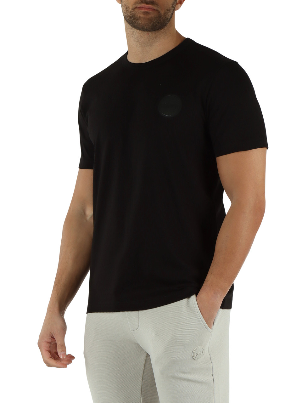 SCHWARZ | Regular Fit Baumwoll-T-Shirt FRIDA